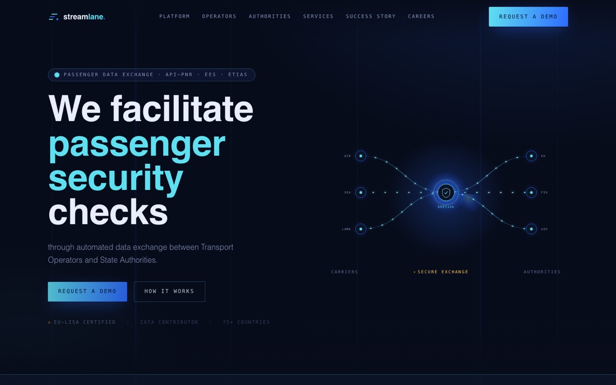 Site Streamlane conçu par Nexsua
